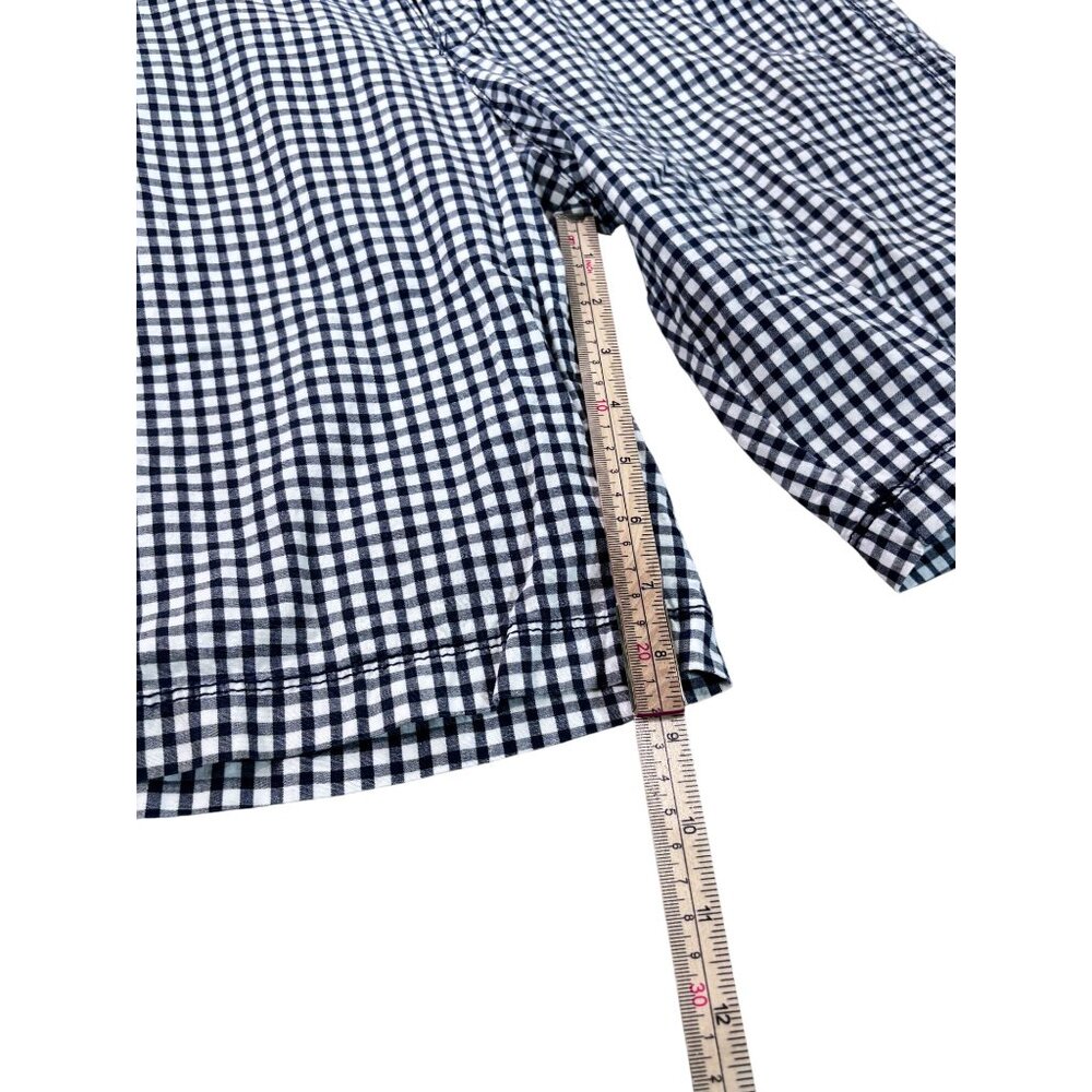 Lee Womens Natural Fit Gingham Shorts Size M Cotton/Spandex Blue/White - Picture 9 of 11